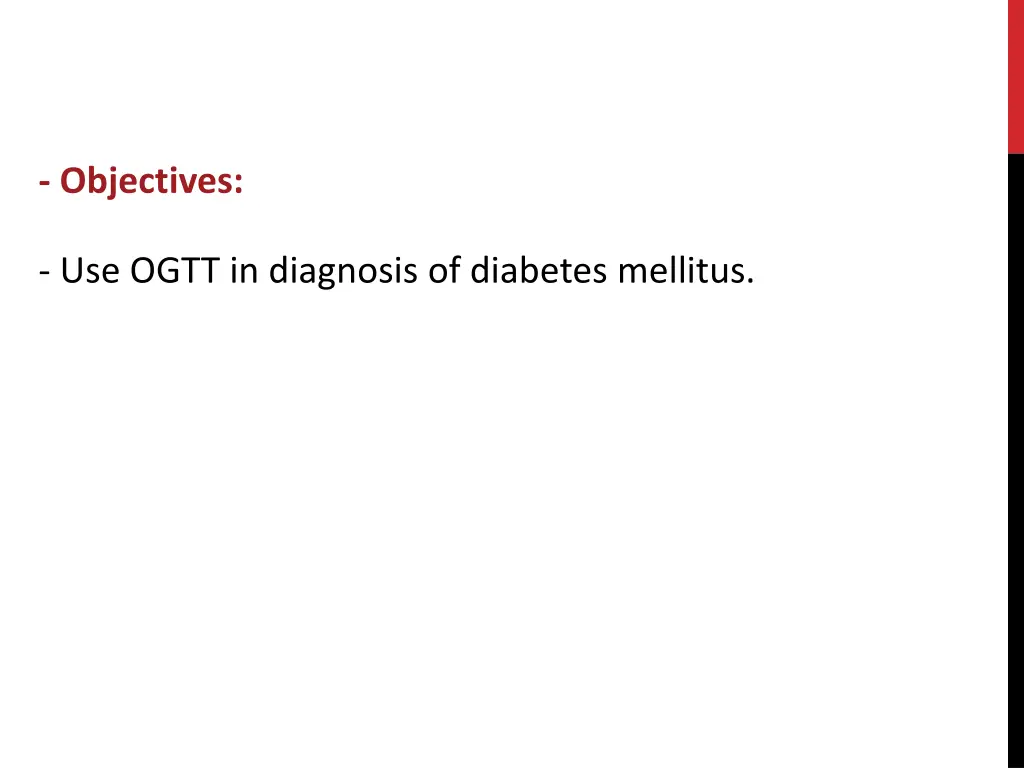 objectives