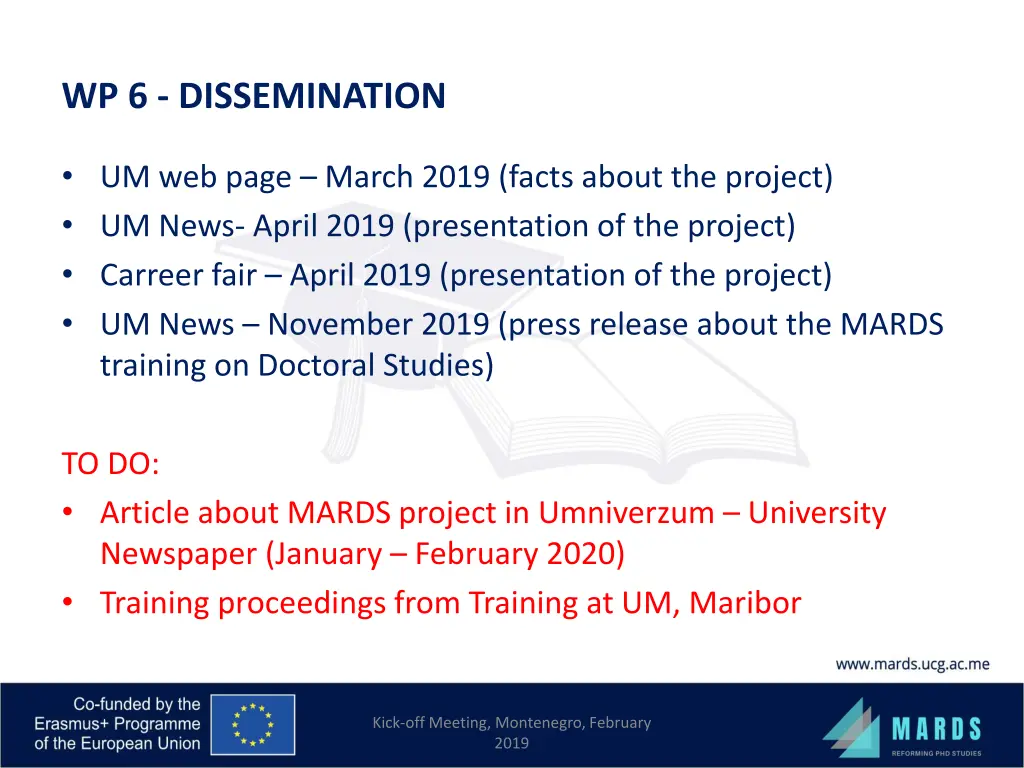 wp 6 dissemination