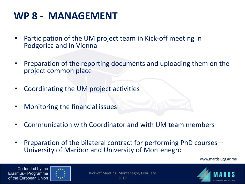 wp 8 management