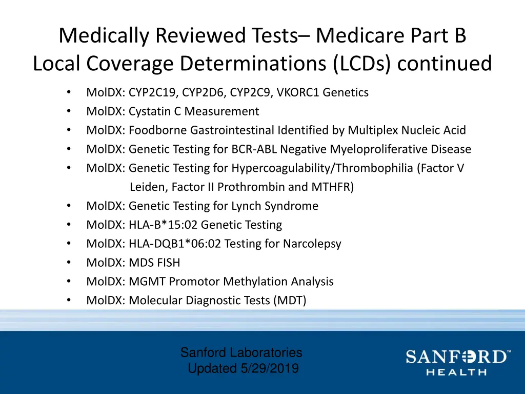 medically reviewed tests medicare part b local 1