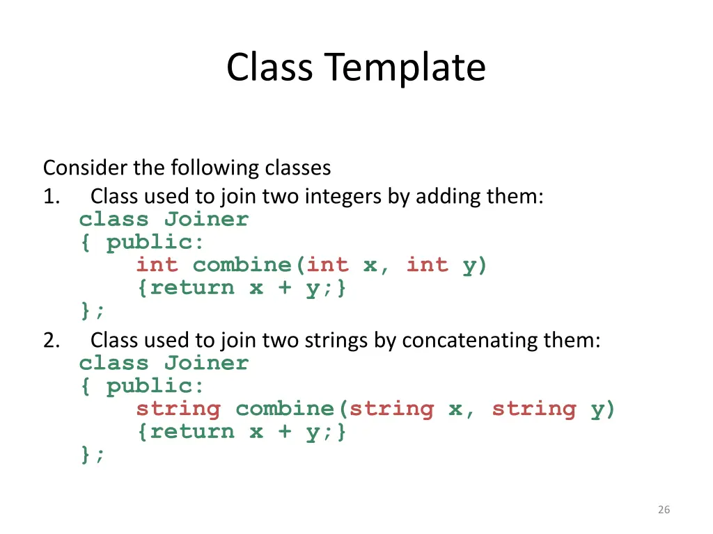 class template