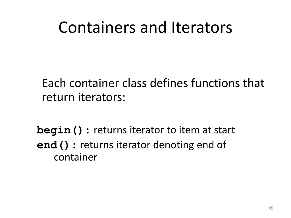 containers and iterators 1