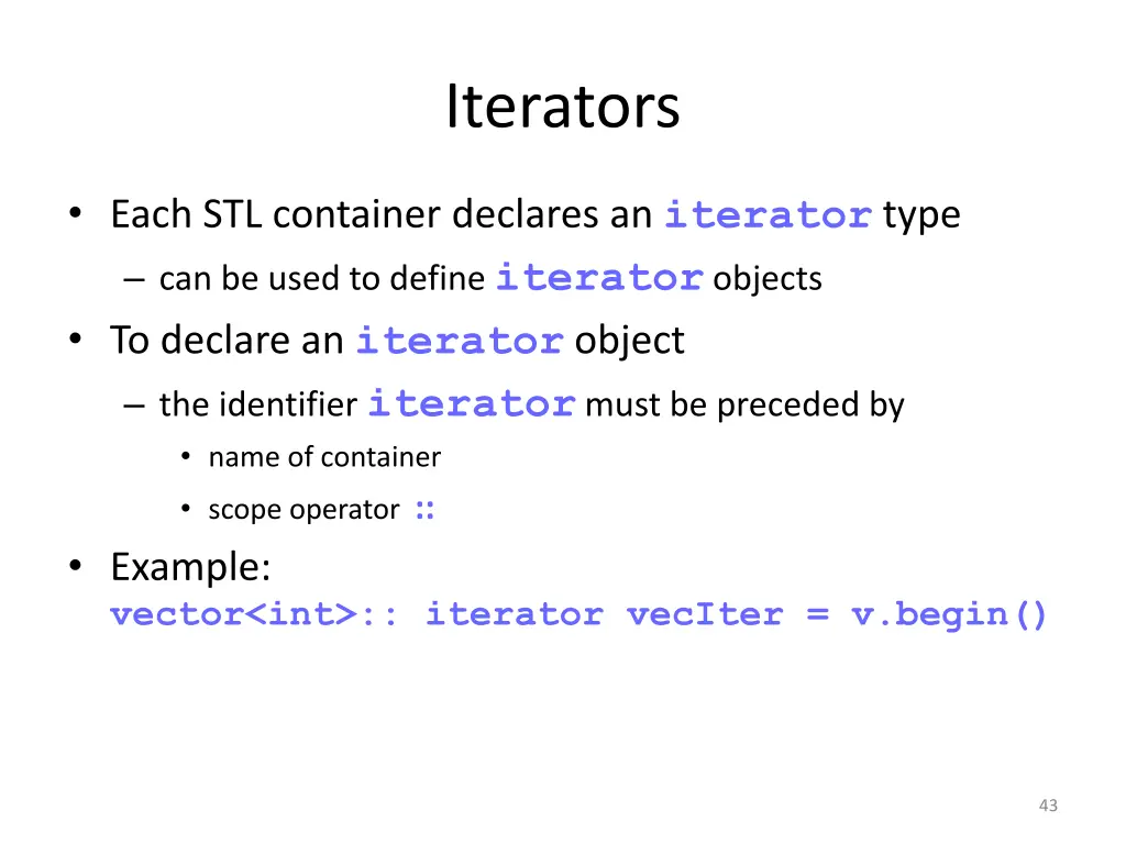 iterators 3