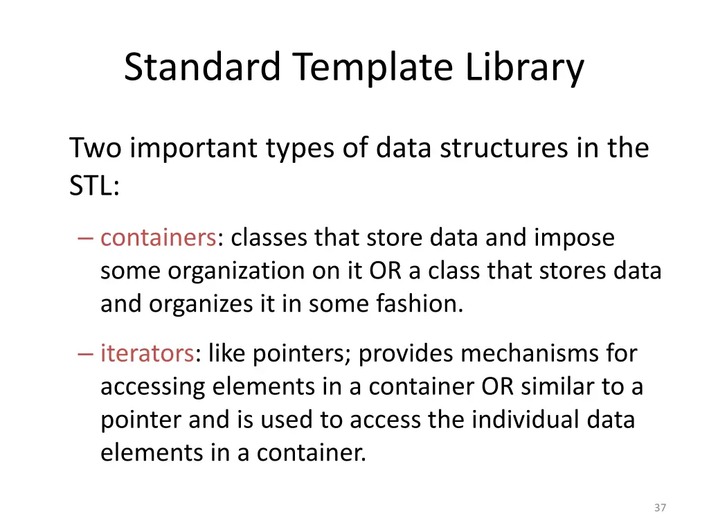 standard template library 1
