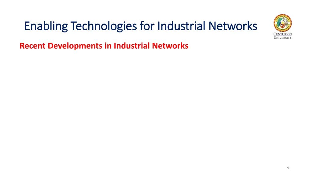 enabling technologies for industrial networks 6