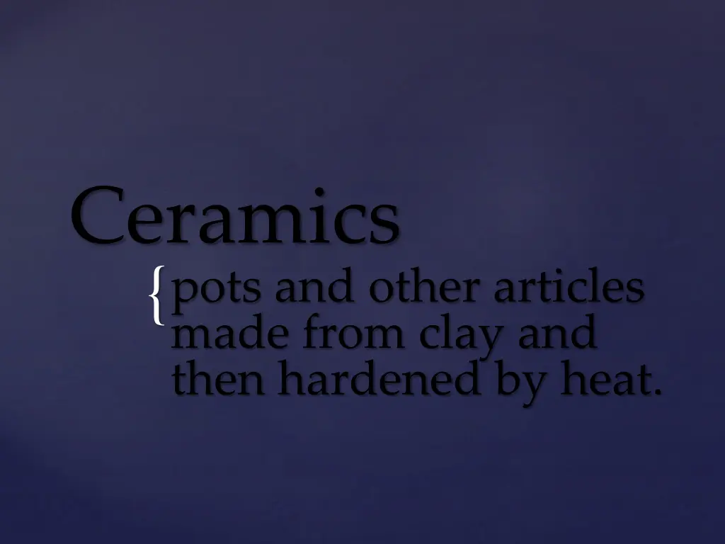 ceramics pots and other articles made from clay