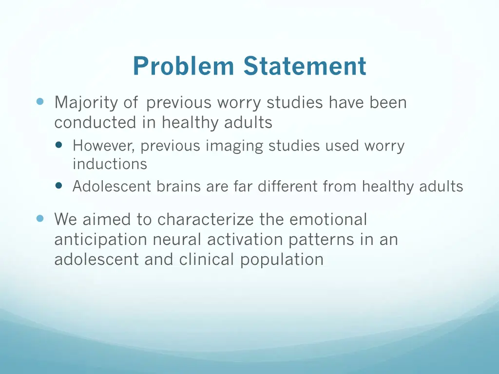 problem statement