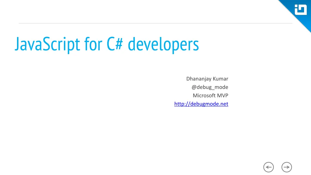 javascript for c developers