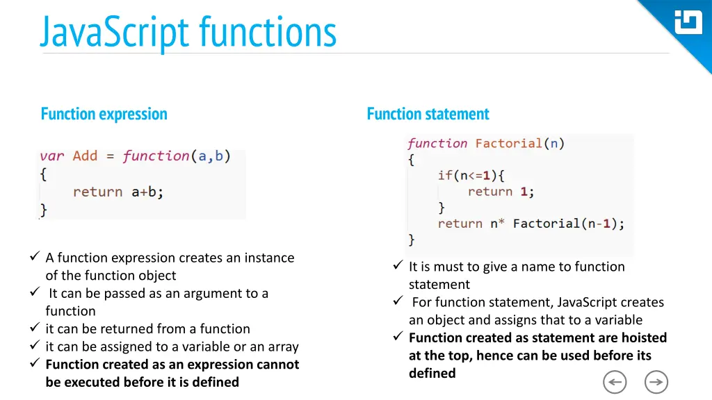 javascript functions