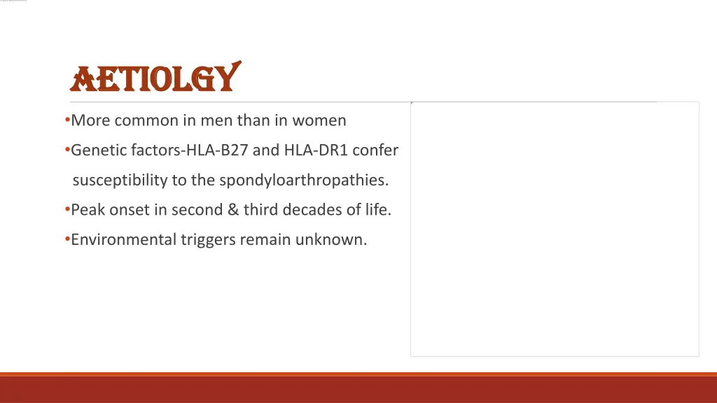 aetiolgy aetiolgy