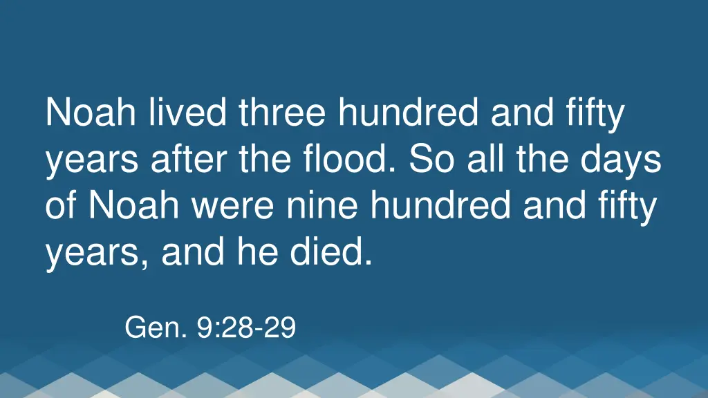 noah lived three hundred and fifty years after