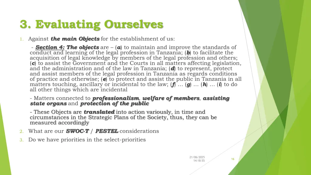 3 evaluating ourselves