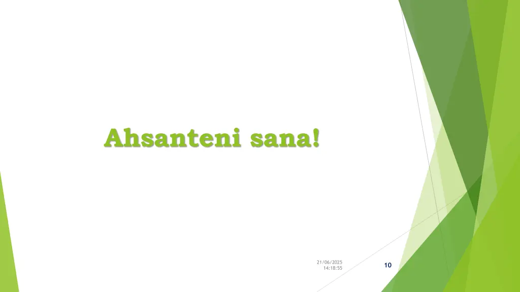 ahsanteni sana