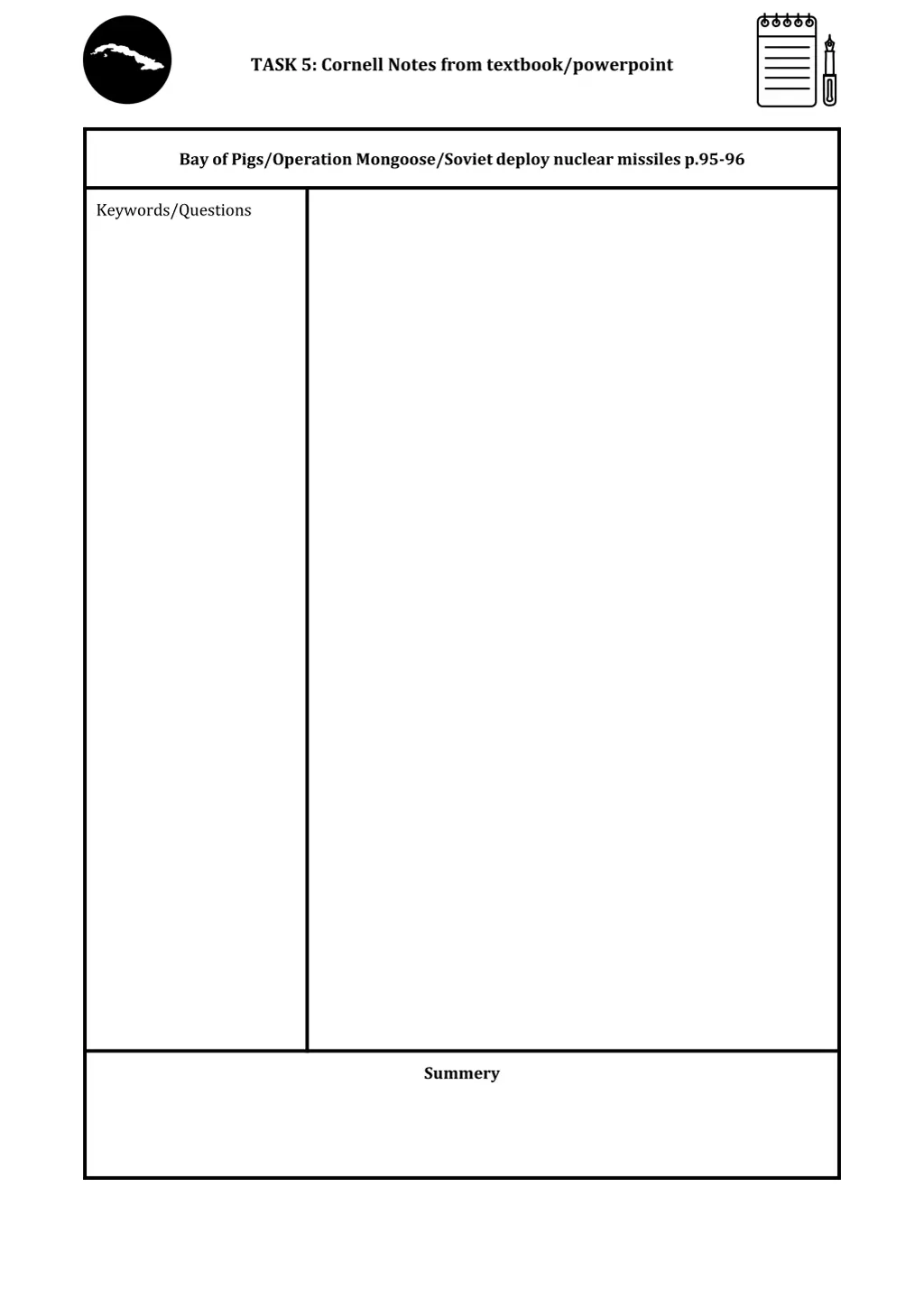 task 5 cornell notes from textbook powerpoint
