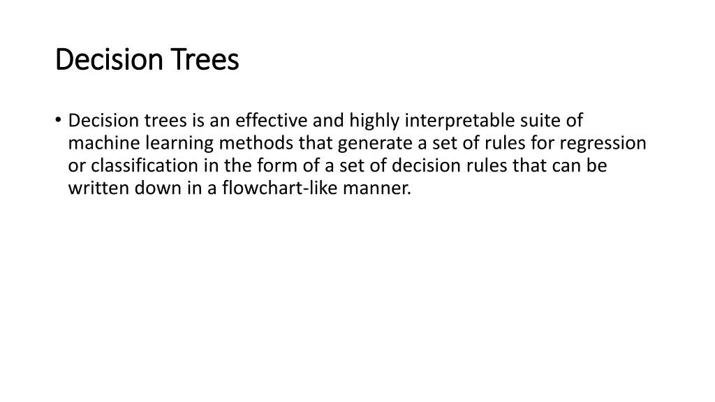 decision trees decision trees