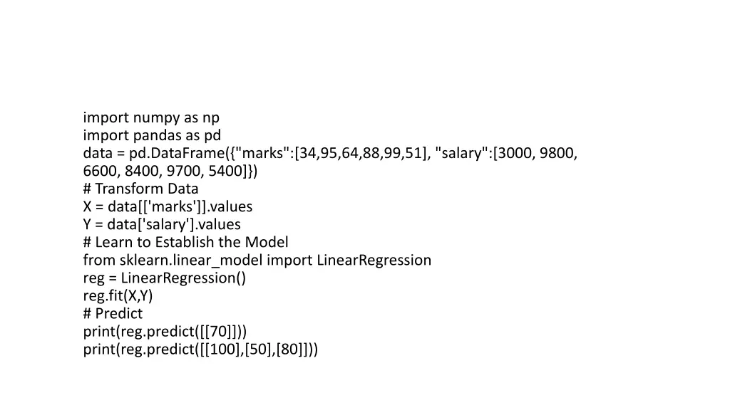import numpy as np import pandas as pd data
