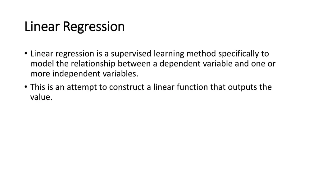 linear regression linear regression