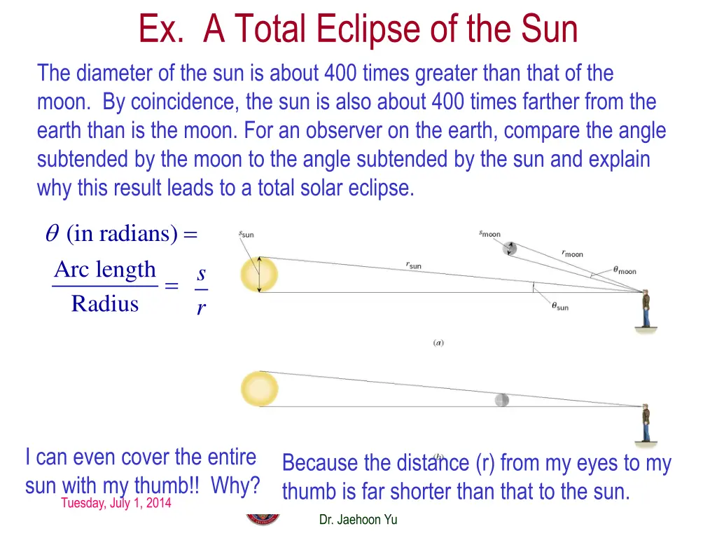 ex a total eclipse of the sun