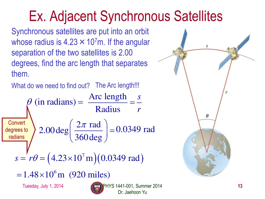 ex adjacent synchronous satellites