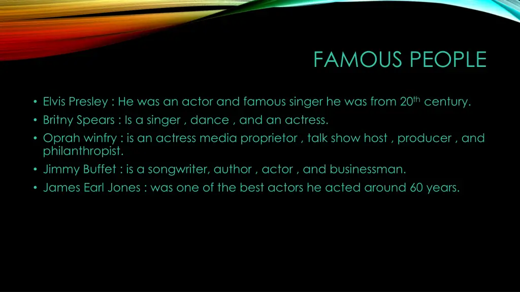 famous people