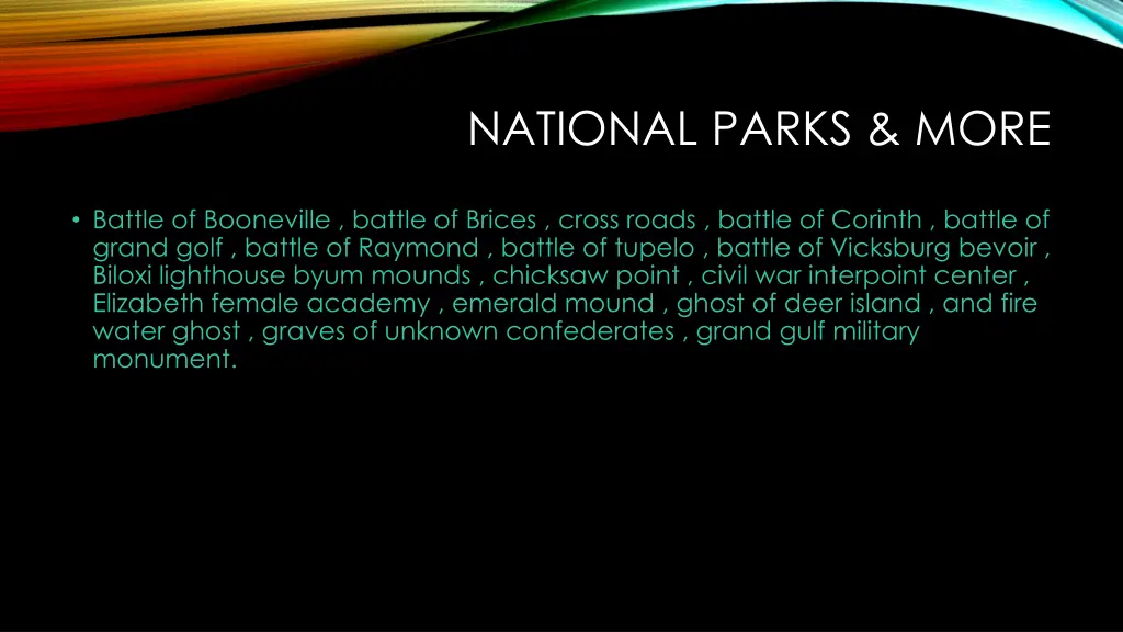 national parks more