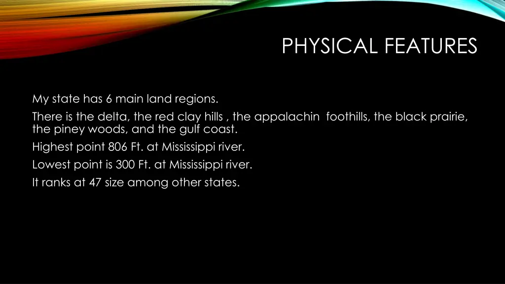 physical features