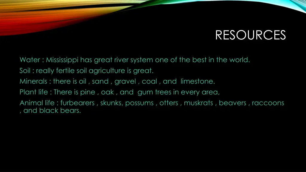resources