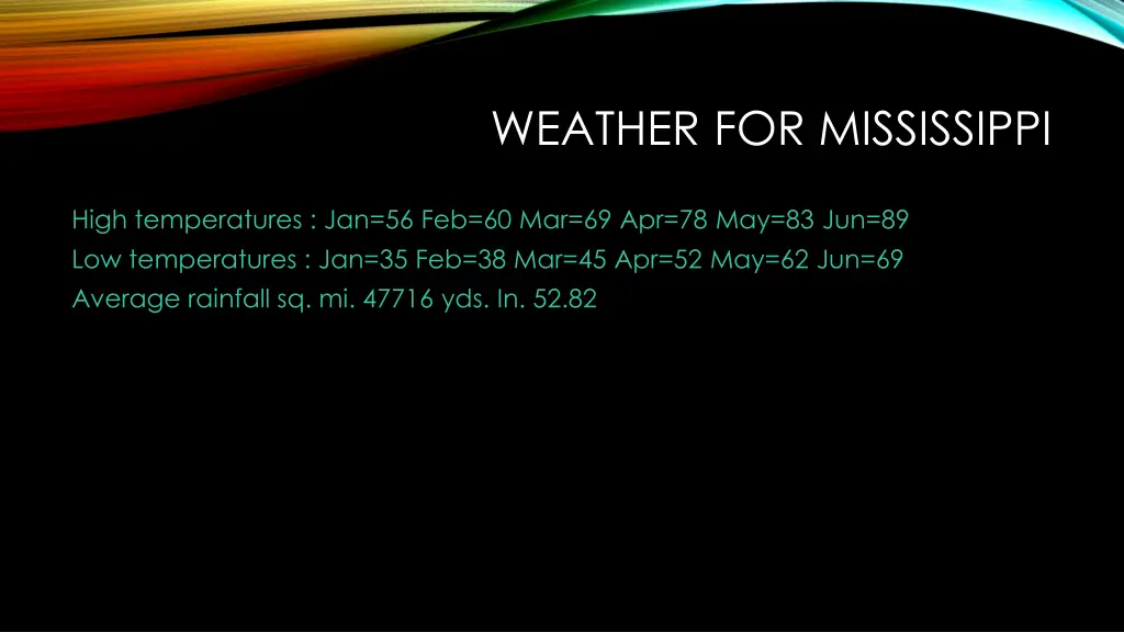 weather for mississippi