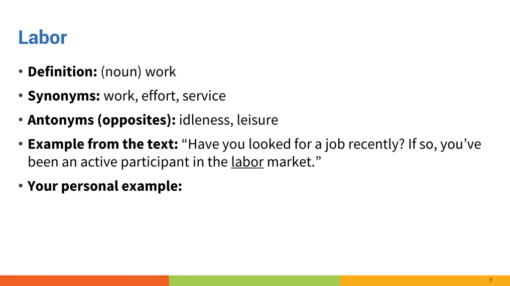 labor