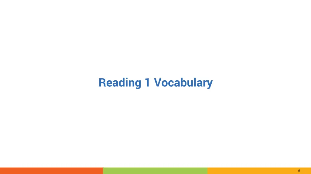reading 1 vocabulary