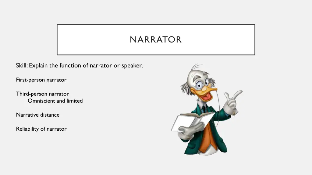 narrator