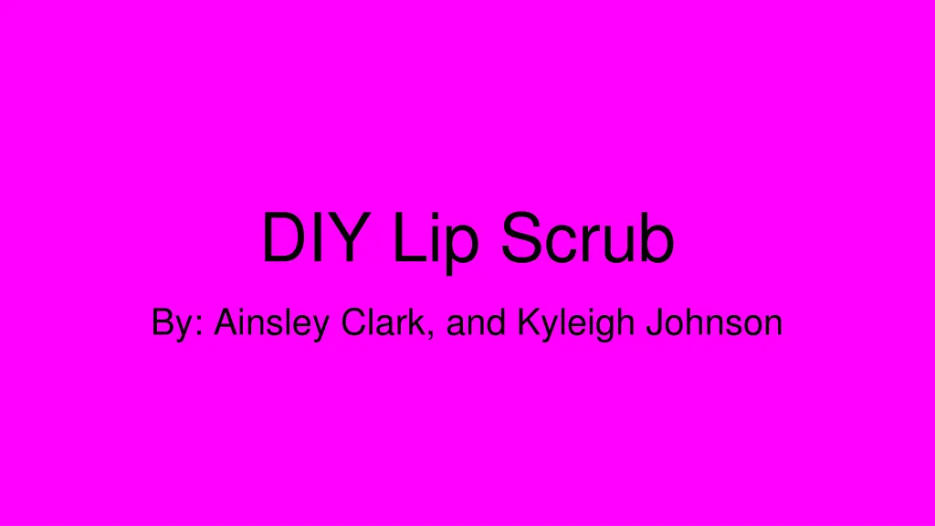 diy lip scrub