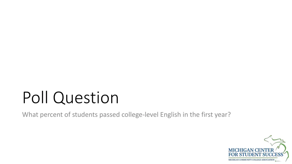 poll question what percent of students passed
