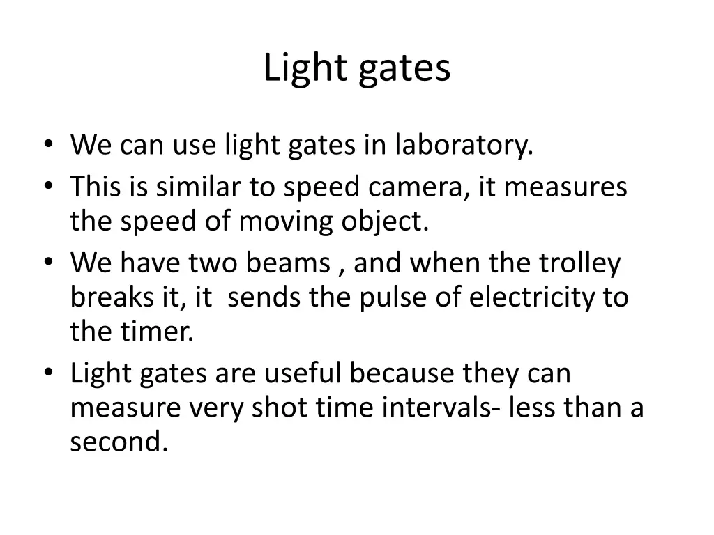light gates