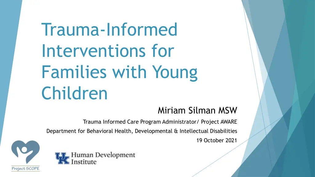 trauma informed interventions for families with