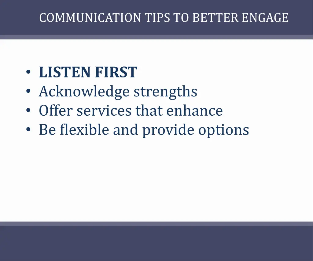 communication tips to better engage