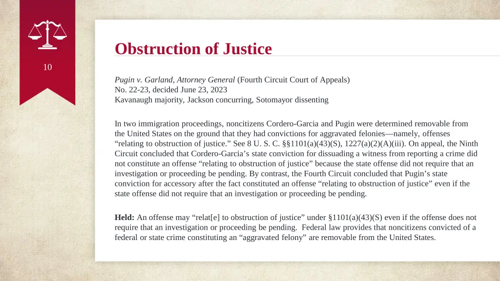 obstruction of justice