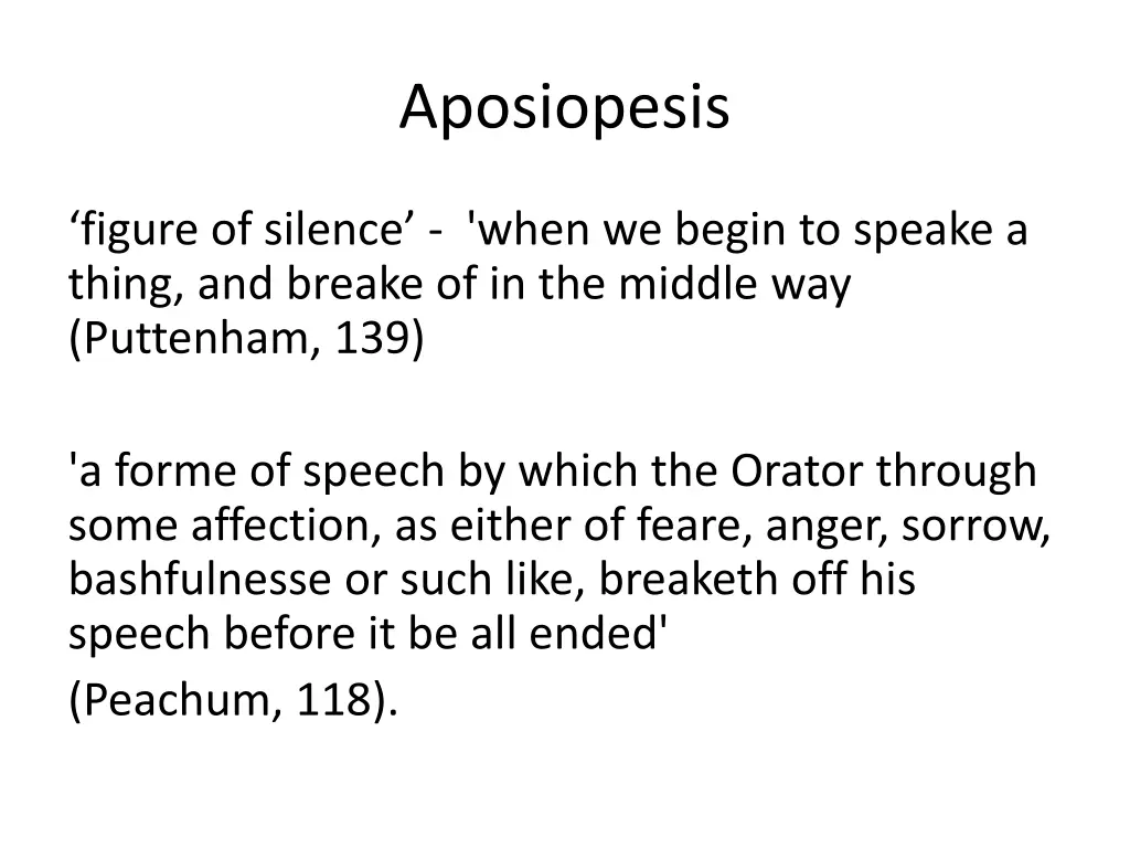 aposiopesis