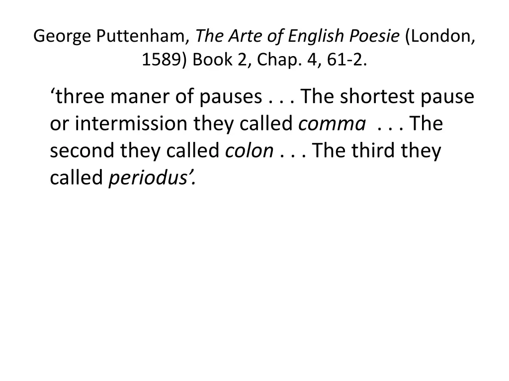 george puttenham the arte of english poesie