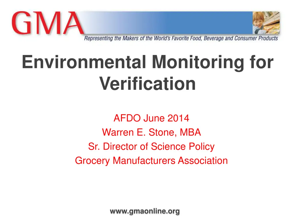 environmental monitoring for verification