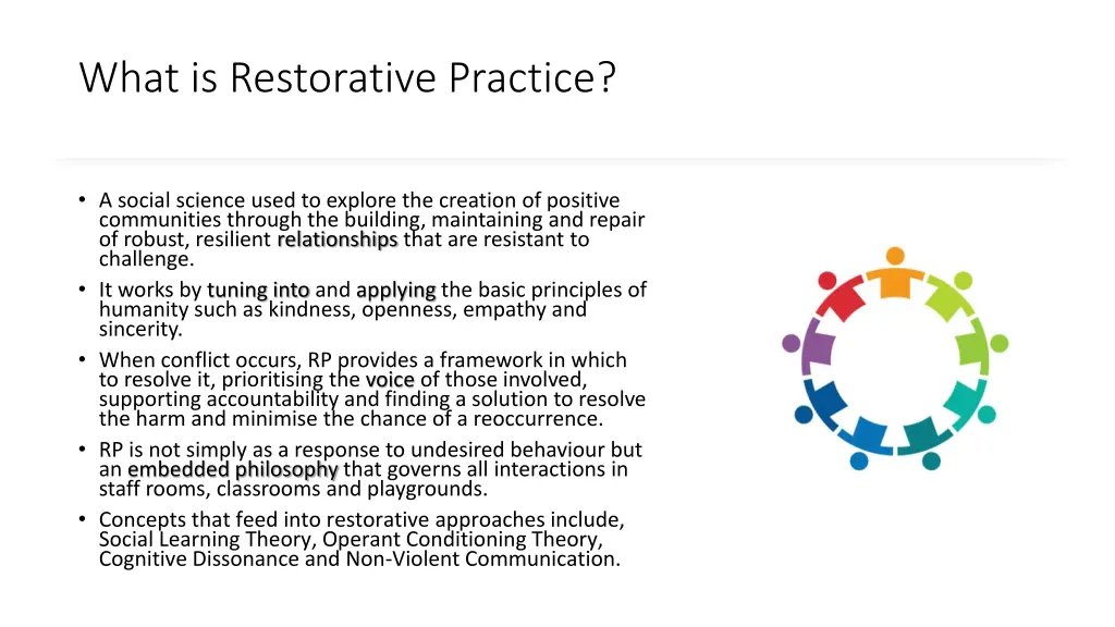 what is restorative practice
