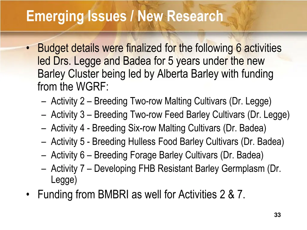 emerging issues new research 5