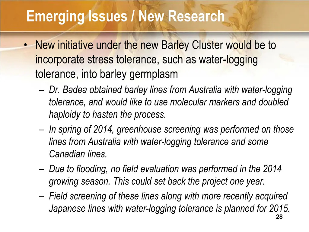 emerging issues new research
