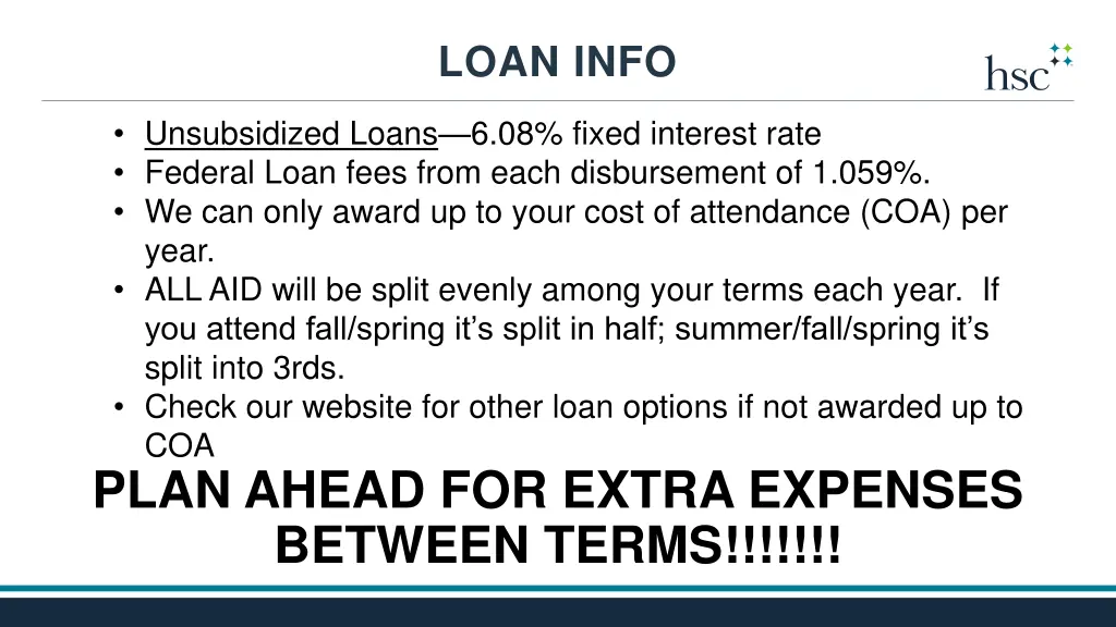 loan info