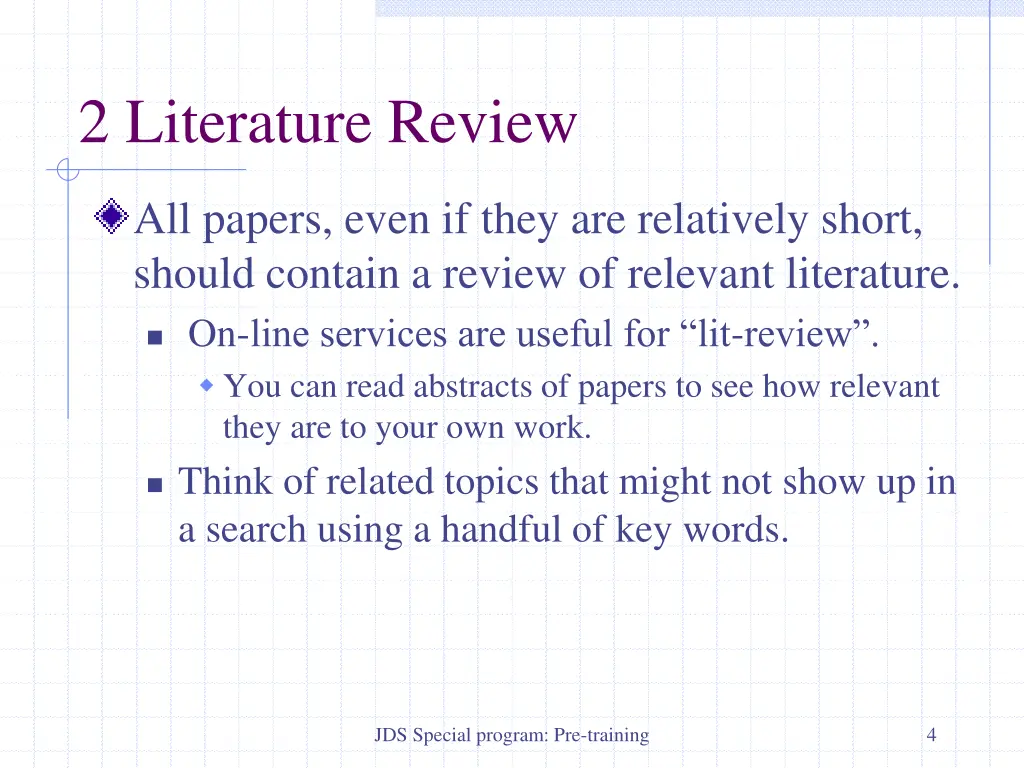 2 literature review