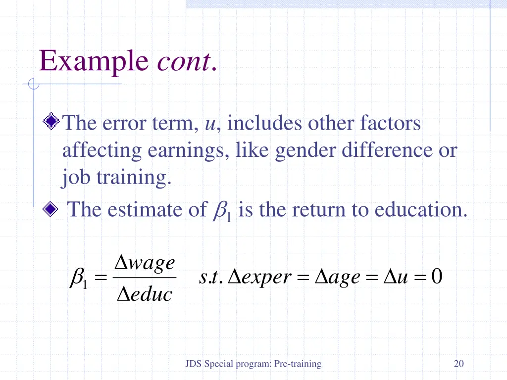 example cont