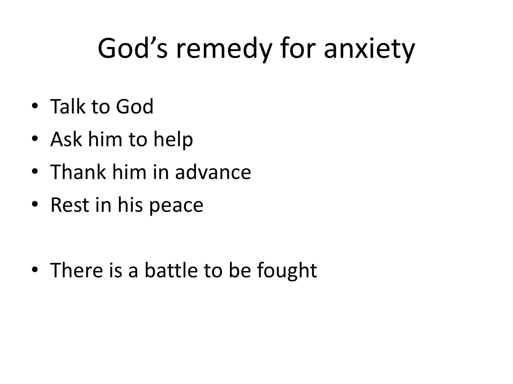 god s remedy for anxiety 1