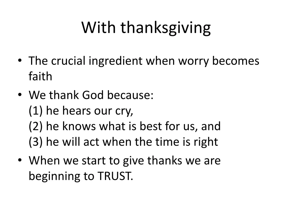with thanksgiving