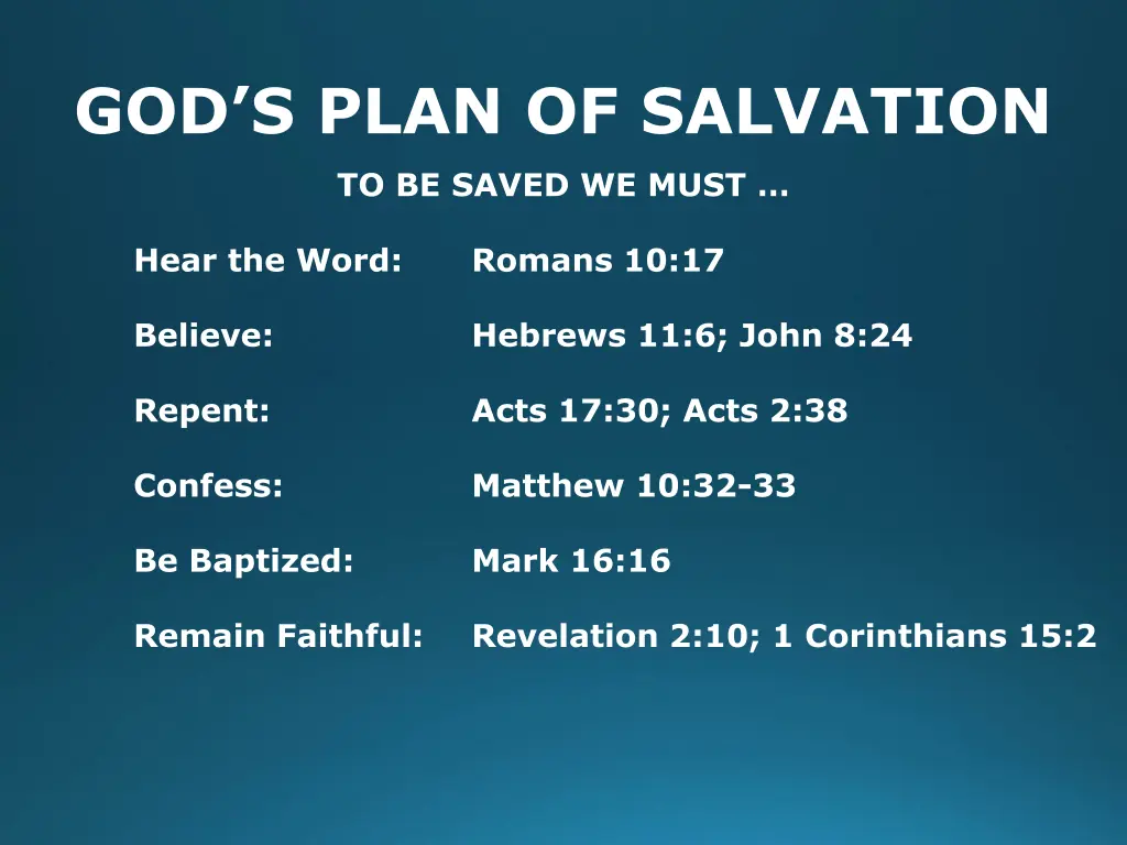 god s plan of salvation