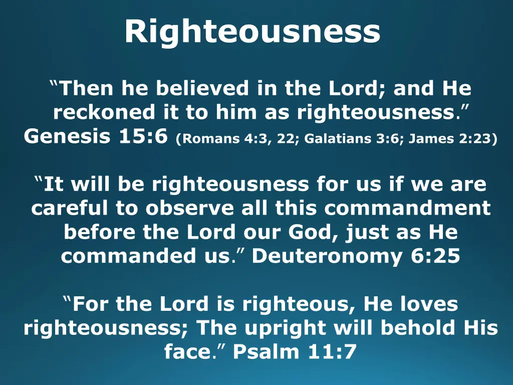 righteousness 1